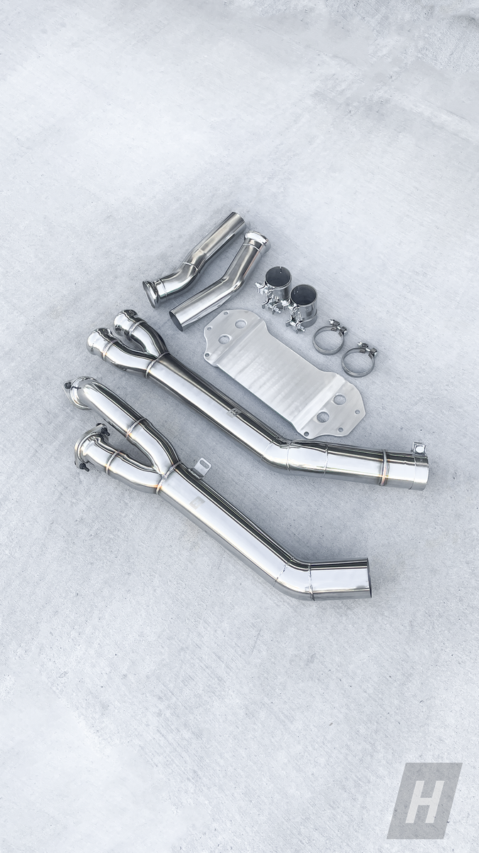 HM S58 Single Midpipe w/ Extended Brace - G80 M3 | G82 / G83
