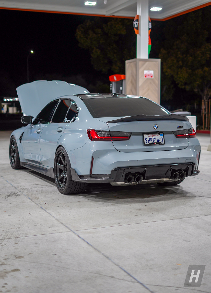 Performance V1 Dry Carbon Fiber Rear Diffuser Extensions G80 M3 Horizon Motorsport