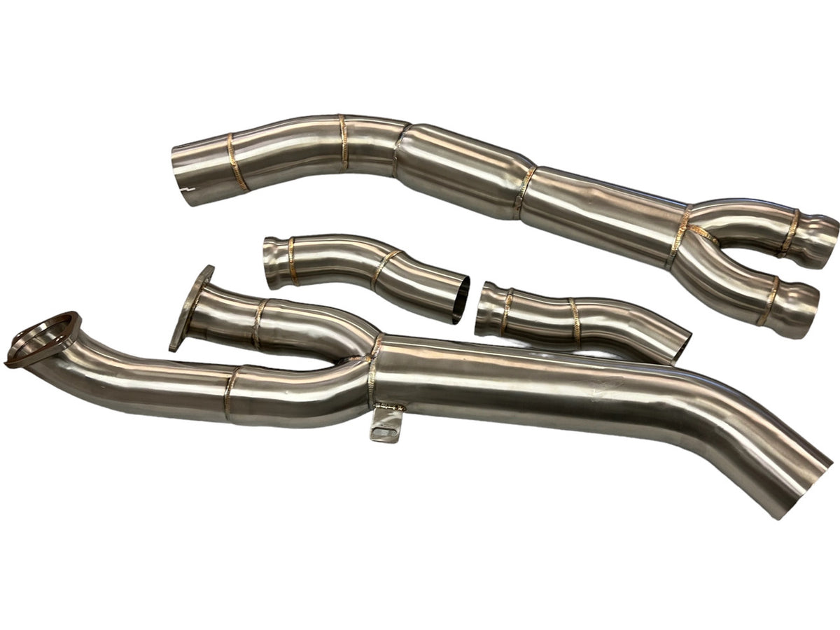MAD S58 Resonated Single Midpipe (Brace Included) - G80 M3 | G82
