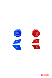 BRIGHT RED M1/M2 BUTTON SET - BMW M F-CHASSIS VEHICLES