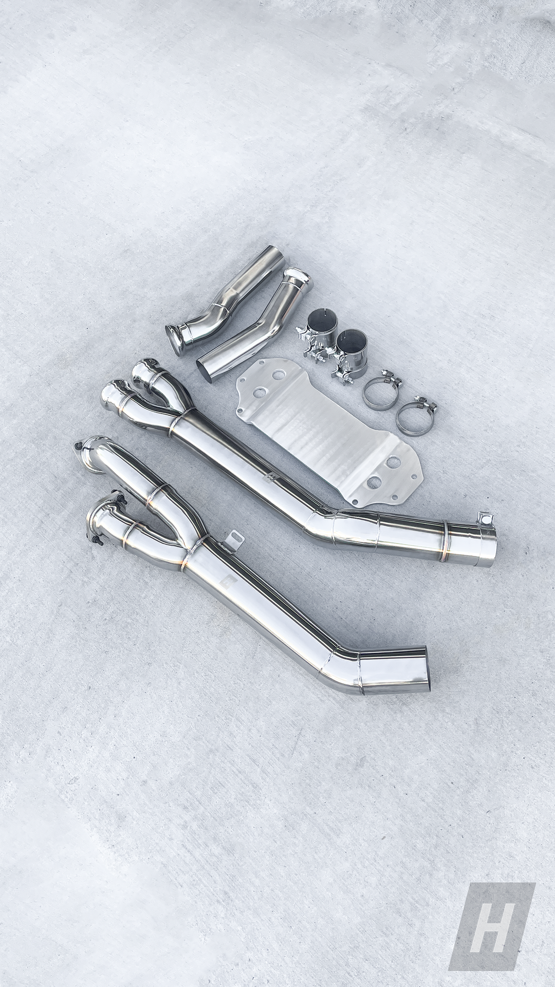 HM S58 Single Midpipe w/ Extended Brace - G80 M3 | G82 / G83 M4