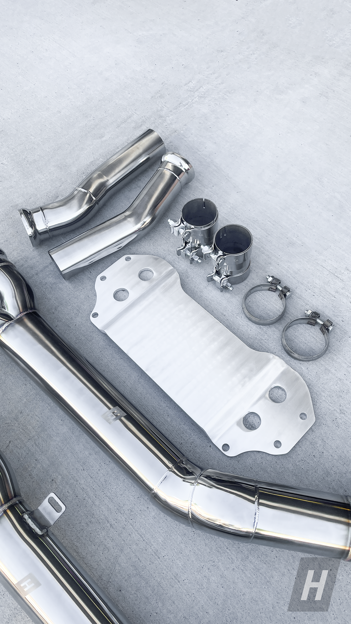 HM S58 Single Midpipe w/ Extended Brace - G80 M3 | G82 / G83 M4