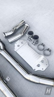 HM S58 Single Midpipe w/ Extended Brace - G80 M3 | G82 / G83 M4