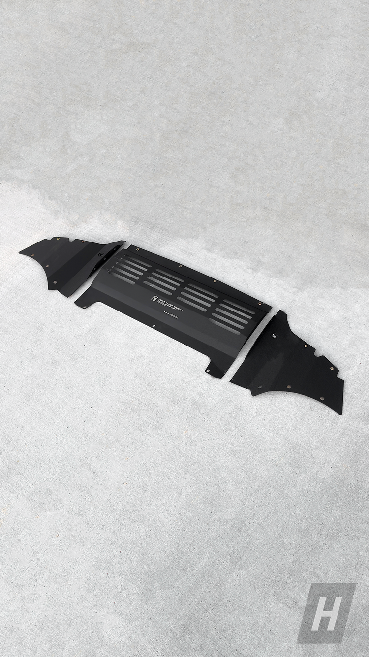 HM S55 Oil Cooler Skid Plate - F87 M2C