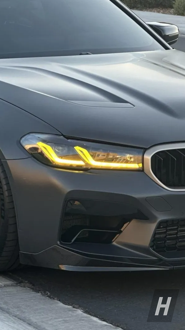 HM CSL Yellow DRL LED Headlight Module Set - F90 M5 | G30 5-Series ...