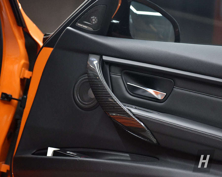 Carbon Fiber Interior Door Handle Replacements - F80 M3 | F82 M4 | F30 3-Series | F32 4-Series