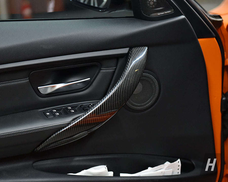 Carbon Fiber Interior Door Handle Replacements - F80 M3 | F82 M4 | F30 3-Series | F32 4-Series