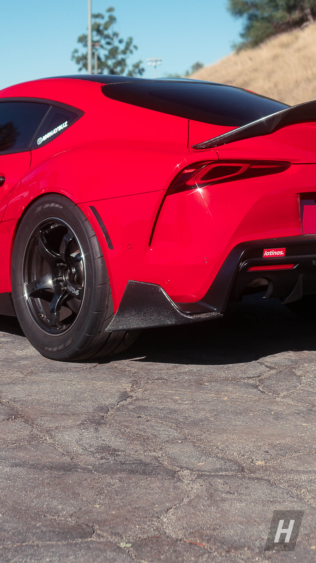 AG1 Carbon Fiber Rear Spats / Spoilers - A90 Supra