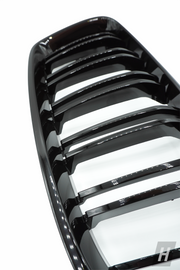 Gloss Black Dual-Slat Front Grills - F3X 4-SERIES | F80 M3 | F82 / F83 M4