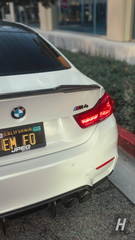 P Style V2 (High Kick) Dry Carbon Fiber Trunk Lip / Spoiler - F82 / F83 M4