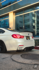 P Style V2 (High Kick) Dry Carbon Fiber Trunk Lip / Spoiler - F82 / F83 M4