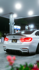 P Style V2 (High Kick) Dry Carbon Fiber Trunk Lip / Spoiler - F82 / F83 M4