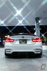 P Style V2 (High Kick) Dry Carbon Fiber Trunk Lip / Spoiler - F82 / F83 M4