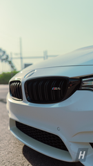 Gloss Black Dual-Slat Front Grills - F3X 4-SERIES | F80 M3 | F82 / F83 M4