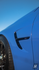 OEM BMW M Performance 'M3' Black Side Gill / Side Marker (Full Set) - F80 M3