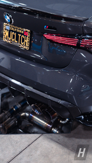 Performance V1 Rear Diffuser Outer Trim Piece w/ Carbon Tow Hook Replacement Cover - G80 M3 | G82 / G83 M4