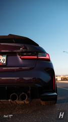 PSM Style (High Kick) Dry Carbon Fiber Trunk Lip / Spoiler - G20 3-Series | G80 M3