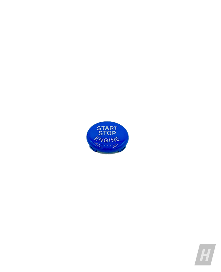 Gloss Blue Push Start Stop Button - BMW E-Chassis Vehicles