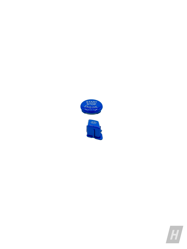 Gloss Blue Push Start Stop Button - BMW E-Chassis Vehicles