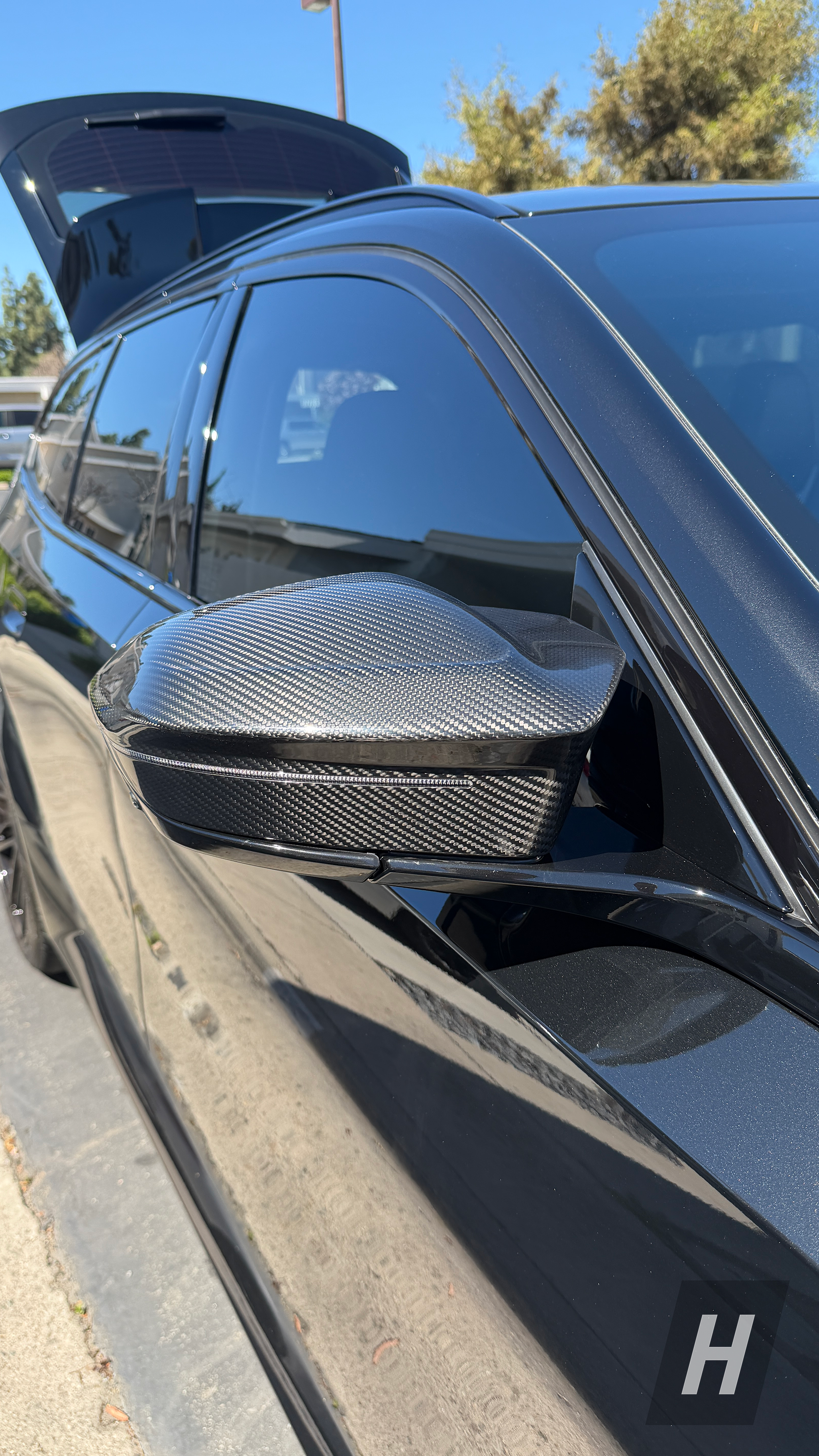 Performance V1 Carbon Fiber Mirror Caps - G90 M5 - Image 2