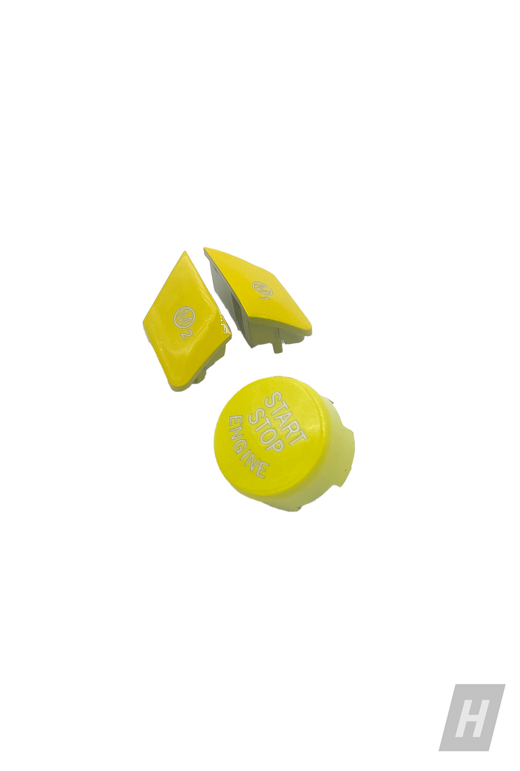 Yellow M1 / M2 Button Set - BMW F-Chassis Vehicles - Image 3