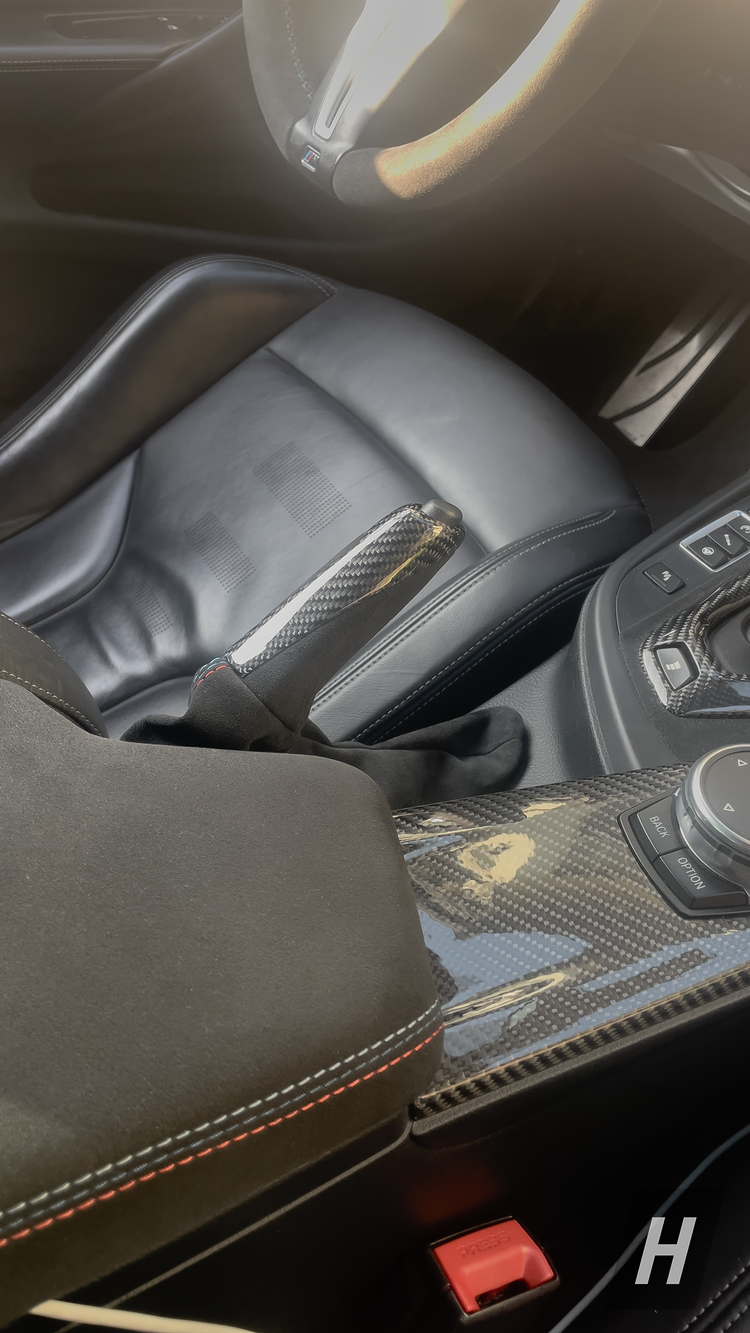 Performance V1 Handbrake (E Brake) w/ Alcantara Boot - F80 M3 | F82 / F83 M4 | F87 M2 (34402358363)
