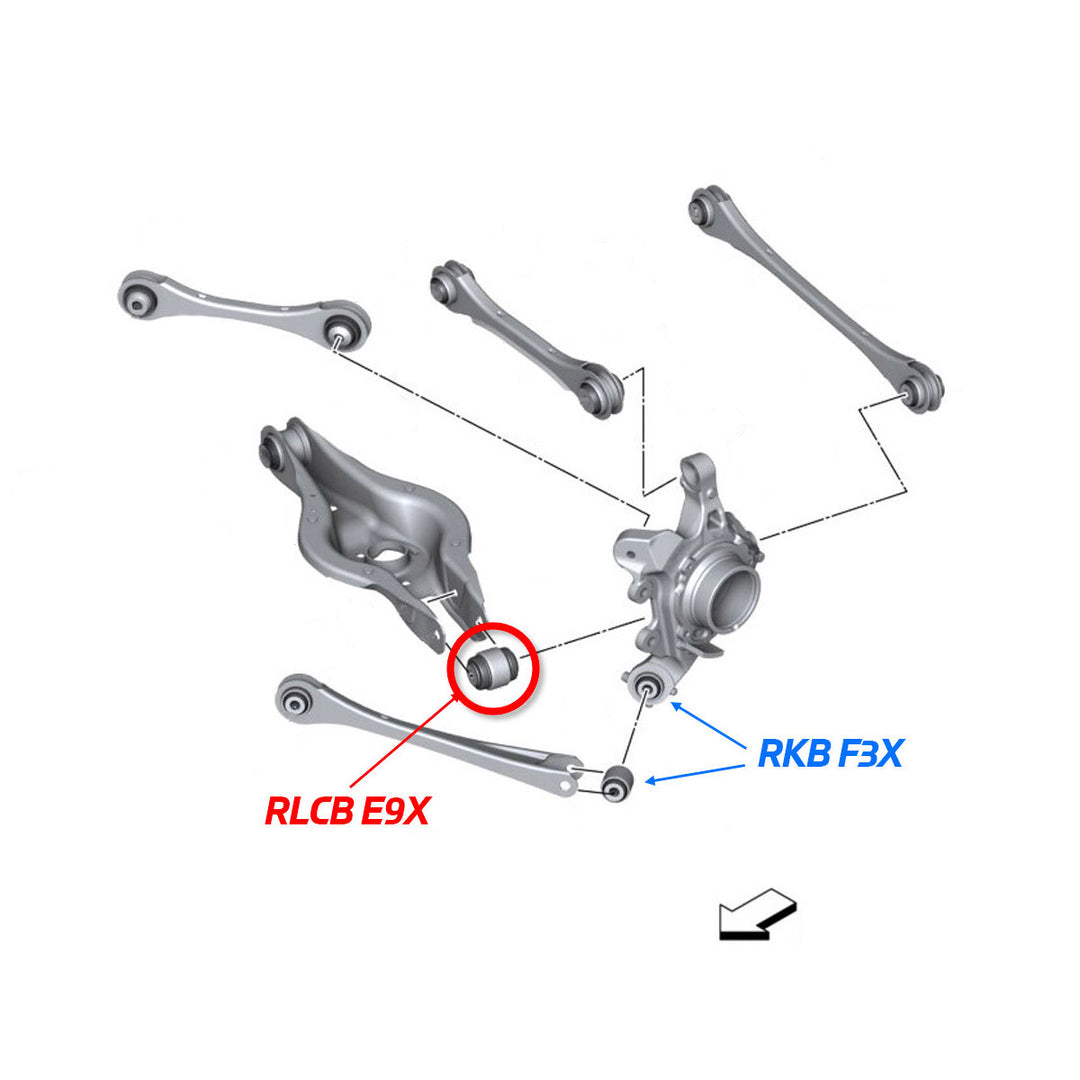 SPL Rear Lower Control Arm Knuckle Bushing - Various BMW Models