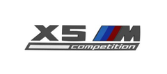 OEM BMW "X5M Competition" Badge Gloss Black - F95 X5M