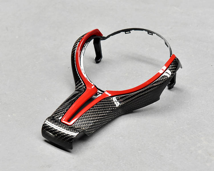 thumbnail image 2 of Black Carbon Fiber Steering Wheel Center Trim Sticker For Corvette C6 2005-2013 – Self-Adhesive 2 of 2
