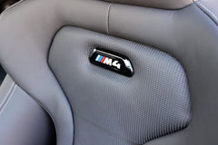 Black 'M4' Seat Badge (OEM BMW) - F82 M4
