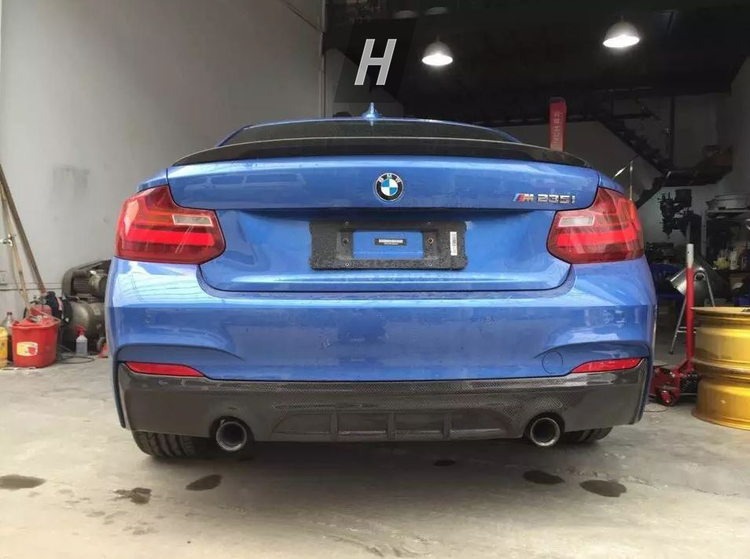 Performance Style Carbon Fiber Diffuser - F22 2-Series (M-Sport)