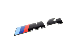OEM BMW Gloss Black M4 Trunk Emblem - F82 / F83 M4