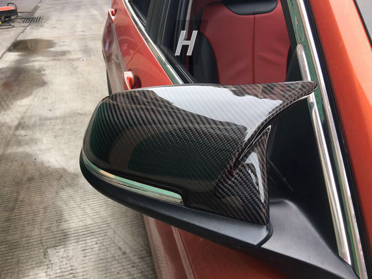 Performance V1 Dry Carbon Fiber Mirror Cap Replacements - F3X 3-Series | F3X 4-Series | F2X 2-Series