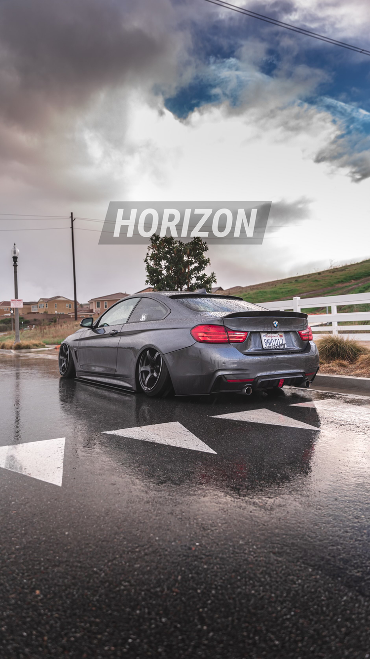 K STYLE CARBON FIBER DIFFUSER w/ FUNCTIONAL THIRD BRAKE LIGHT - F32 4-SERIES