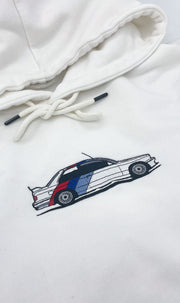 Horizon Motorsport BMW E30 M3 Embroidered Hoodie - Alpine White