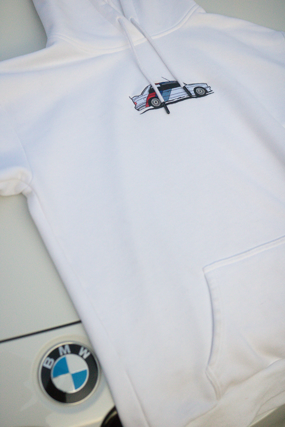 Horizon Motorsport E30 M3 Embroidered Hoodie Alpine White