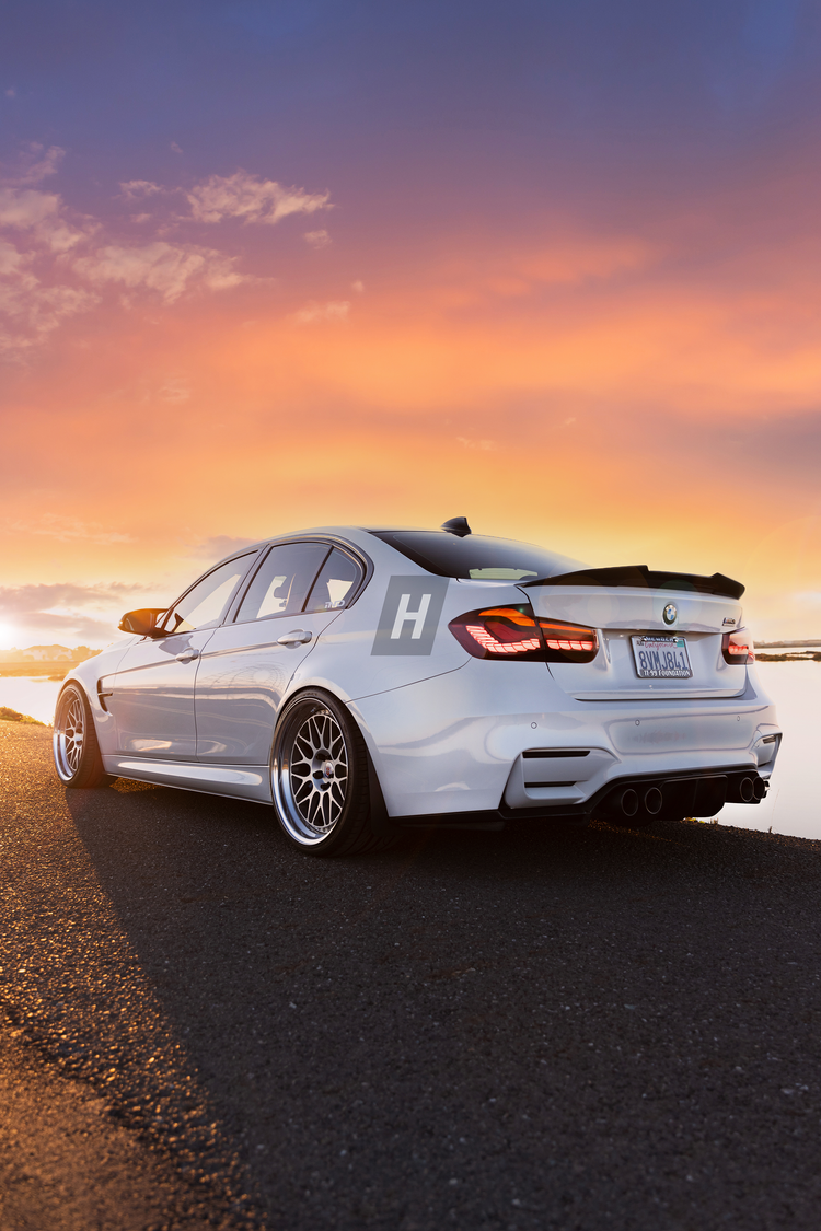 P Style (High Kick) Carbon Fiber Trunk Lip Spoiler - F80 M3 | F30 3-SERIES
